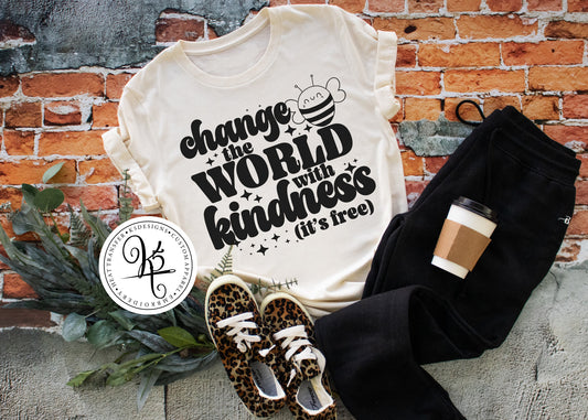 Change The World With Kindness / Adult / Short Sleeve