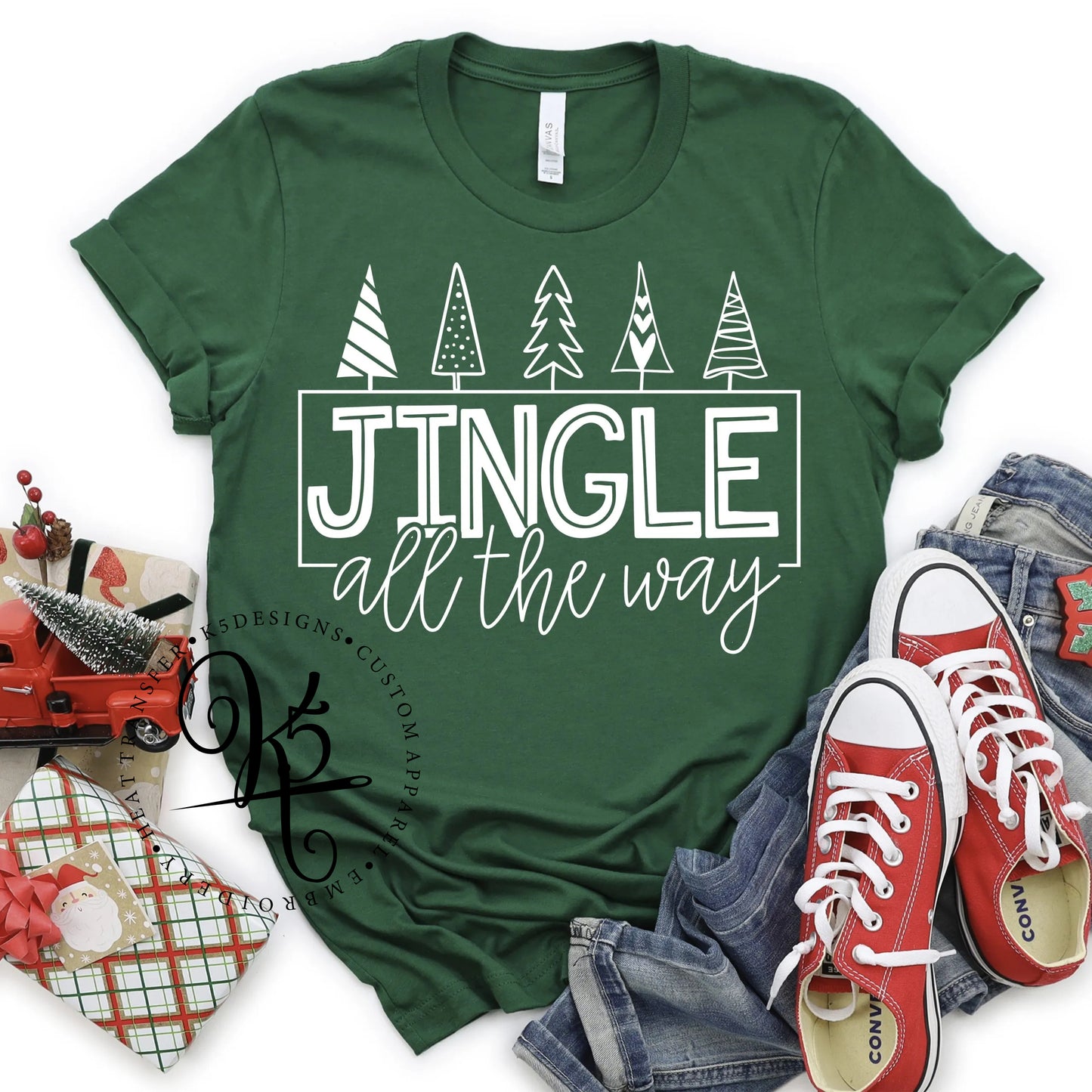 Jingle All The Way / Adult / Short Sleeve / Long Sleeve / Crewneck