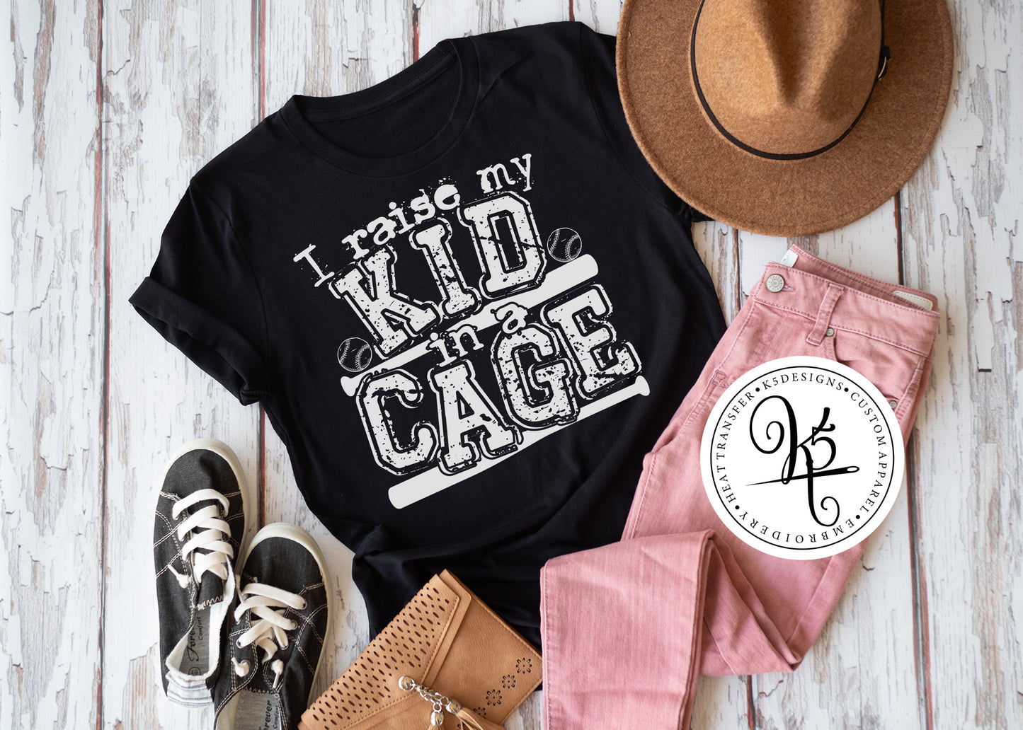 I Raise My Kid In A Cage / Adult / Short Sleeve