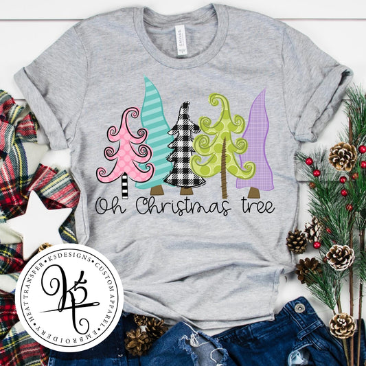 Oh Christmas Tree - Pastel / Adult / Short Sleeve / Long Sleeve / Crewneck