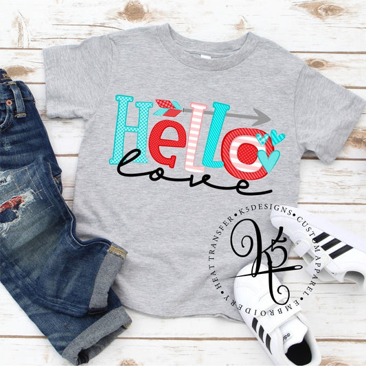 Hello Love / Infant / Toddler / Youth / Short Sleeve