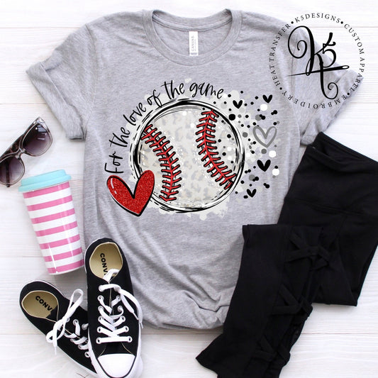 For The Love Of The Game Baseball / Adult / Short Sleeve