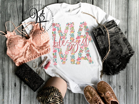 Mama Floral / Adult / Short Sleeve