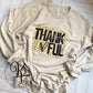 Thankful Leopard / Crew Sweatshirt / Adult