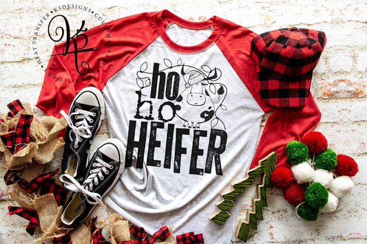 Ho Ho Heifer / Raglan / Adult