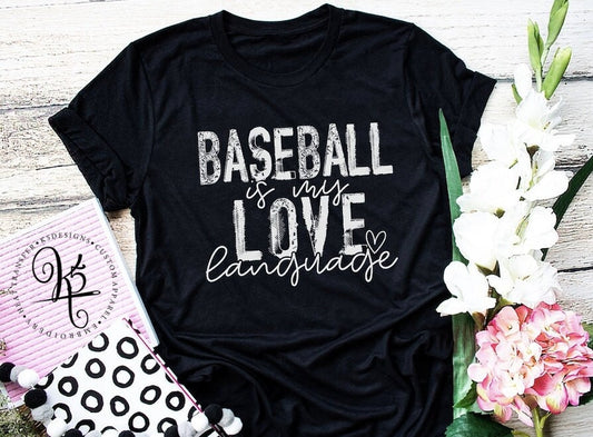 Baseball Is My Love Language Adult / Short Sleeve